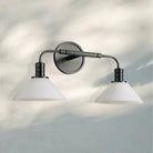 Theron Double Wall Sconce - MilkBronzeBlushlighting