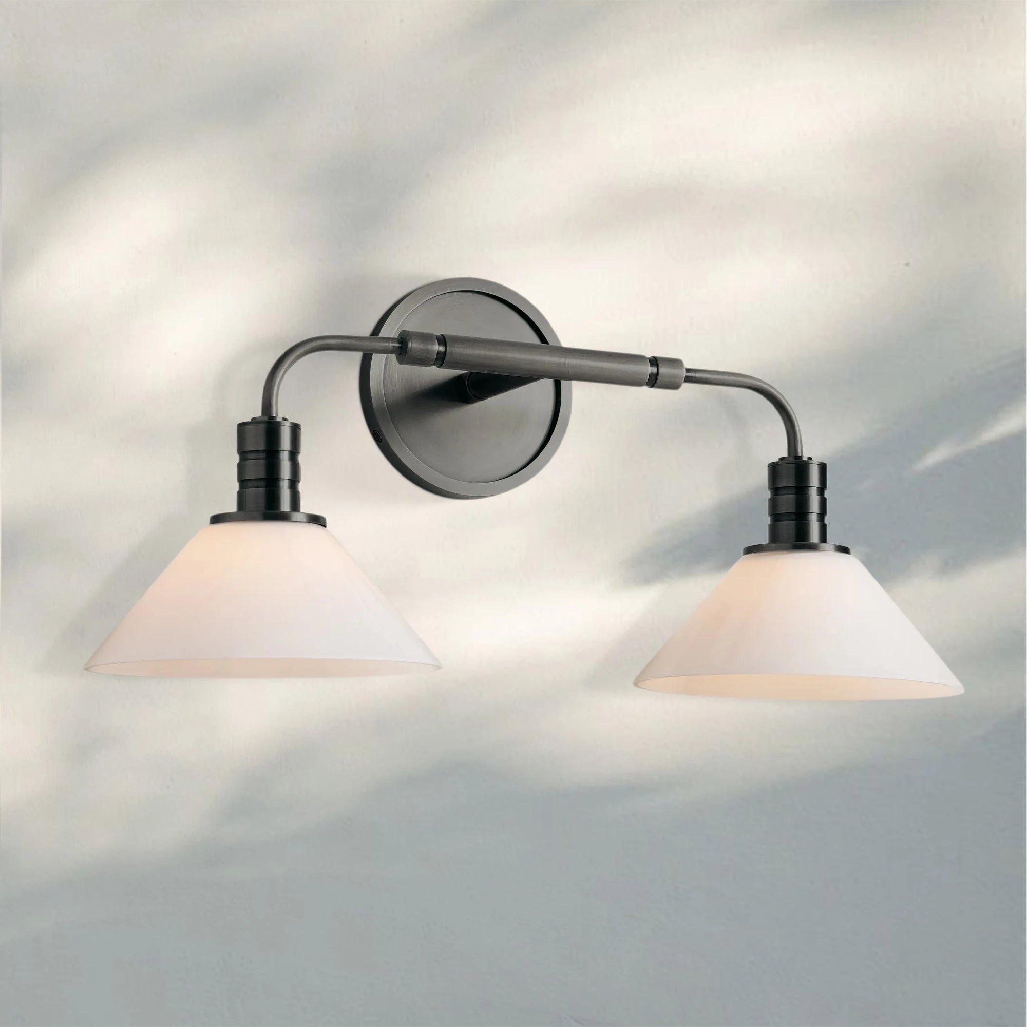 Theron Double Wall Sconce-Smoke-Bronze-