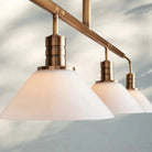 Theron Glass Linear Chandelier - 60"MilkBrassBlushlighting