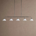 Theron Glass Linear Chandelier - 60"MilkBrassBlushlighting