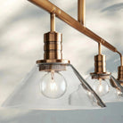 Theron Glass Linear Chandelier - 60"MilkBrassBlushlighting