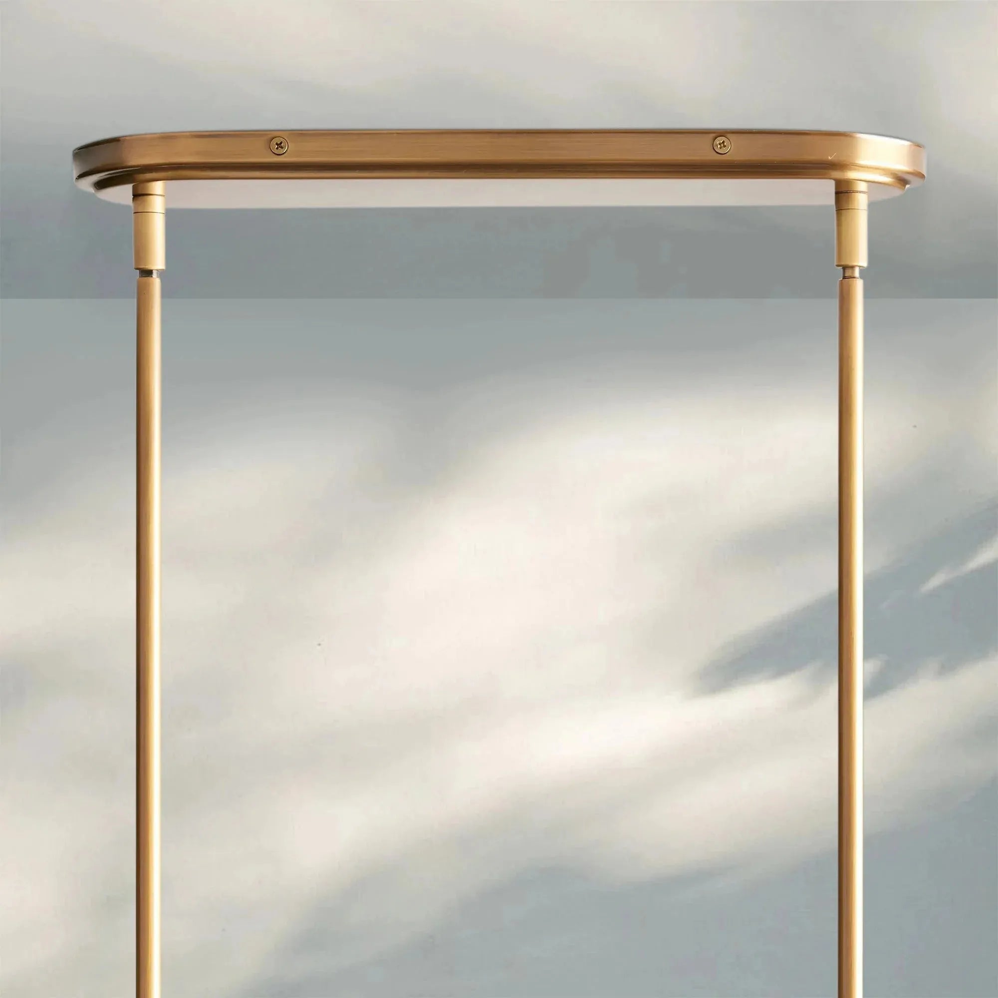 Theron Glass Linear Chandelier - 60"MilkBrassBlushlighting