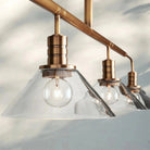 Theron Glass Linear Chandelier - 60"MilkBrassBlushlighting