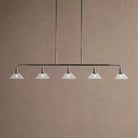 Theron Glass Linear Chandelier - 60"ClearBlackBlushlighting