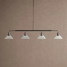 Theron Glass Linear Chandelier - 50"ClearBlackBlushlighting