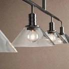 Theron Glass Linear Chandelier - 60"MilkBrassBlushlighting