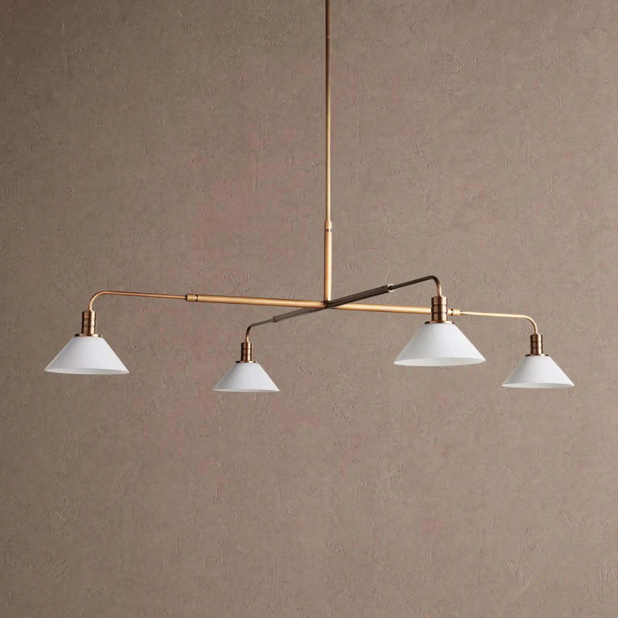 Theron Glass Round Chandelier 30'' 52'' - 52''BrassMilkBlushlighting