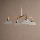 Theron Glass Round Chandelier 30'' 52'' - 30''BrassClearBlushlighting