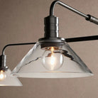 Theron Glass Round Chandelier 30'' 52'' - 52''BlackMilkBlushlighting