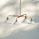 Theron Glass Round Chandelier 30'' 52'' - 52''BrassMilkBlushlighting
