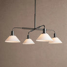 Theron Glass Round Chandelier 30'' 52'' - 30''BlackMilkBlushlighting