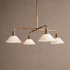 Theron Glass Round Chandelier 30'' 52'' - 30''BrassMilkBlushlighting