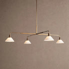Theron Glass Round Chandelier 30'' 52'' - 52''BrassMilkBlushlighting