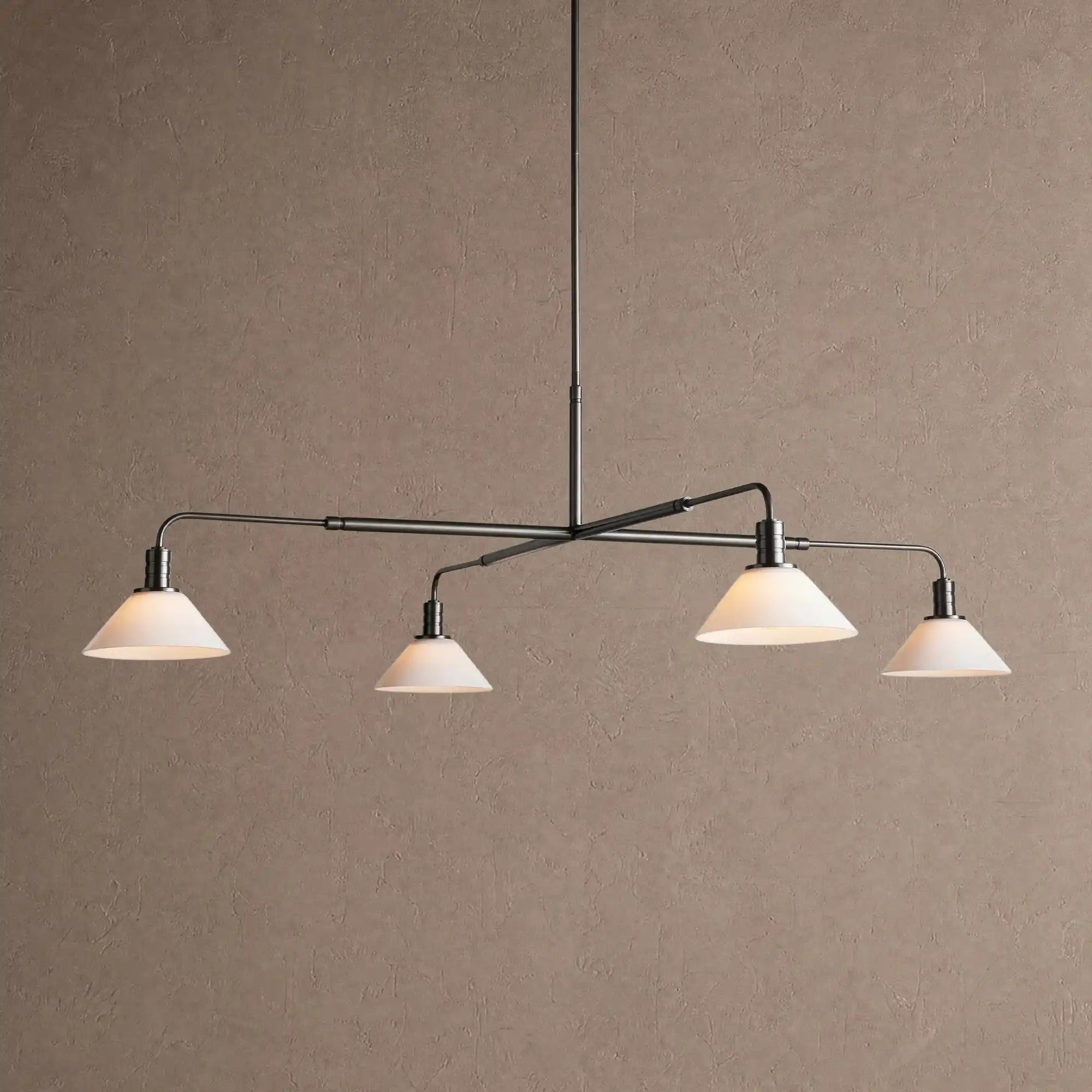 Theron Glass Round Chandelier 30'' 52'' - 52''BlackMilkBlushlighting