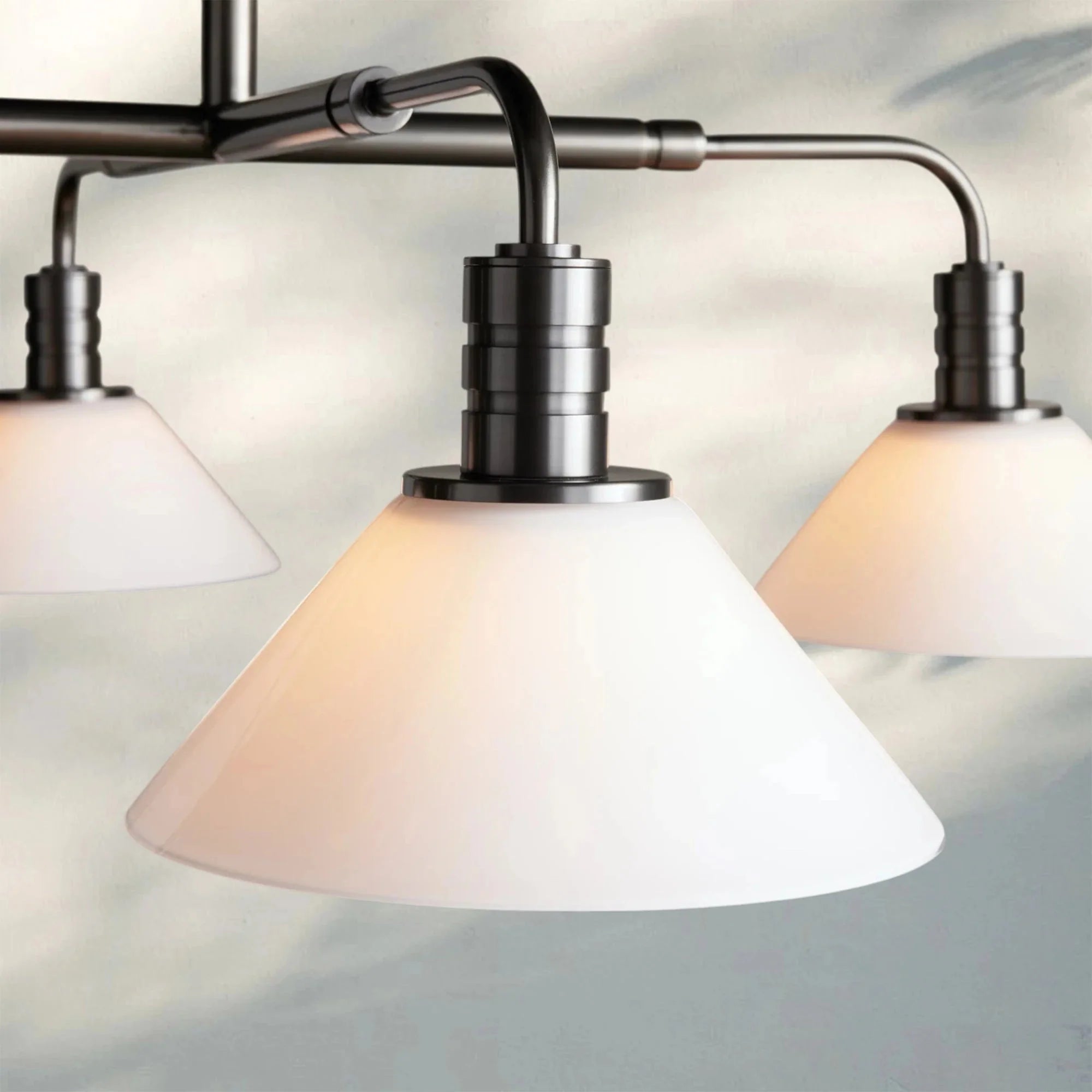 Theron Glass Round Chandelier 30'' 52'' - Blushlighting