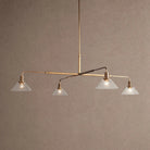 Theron Glass Round Chandelier 30'' 52'' - 52''BrassClearBlushlighting
