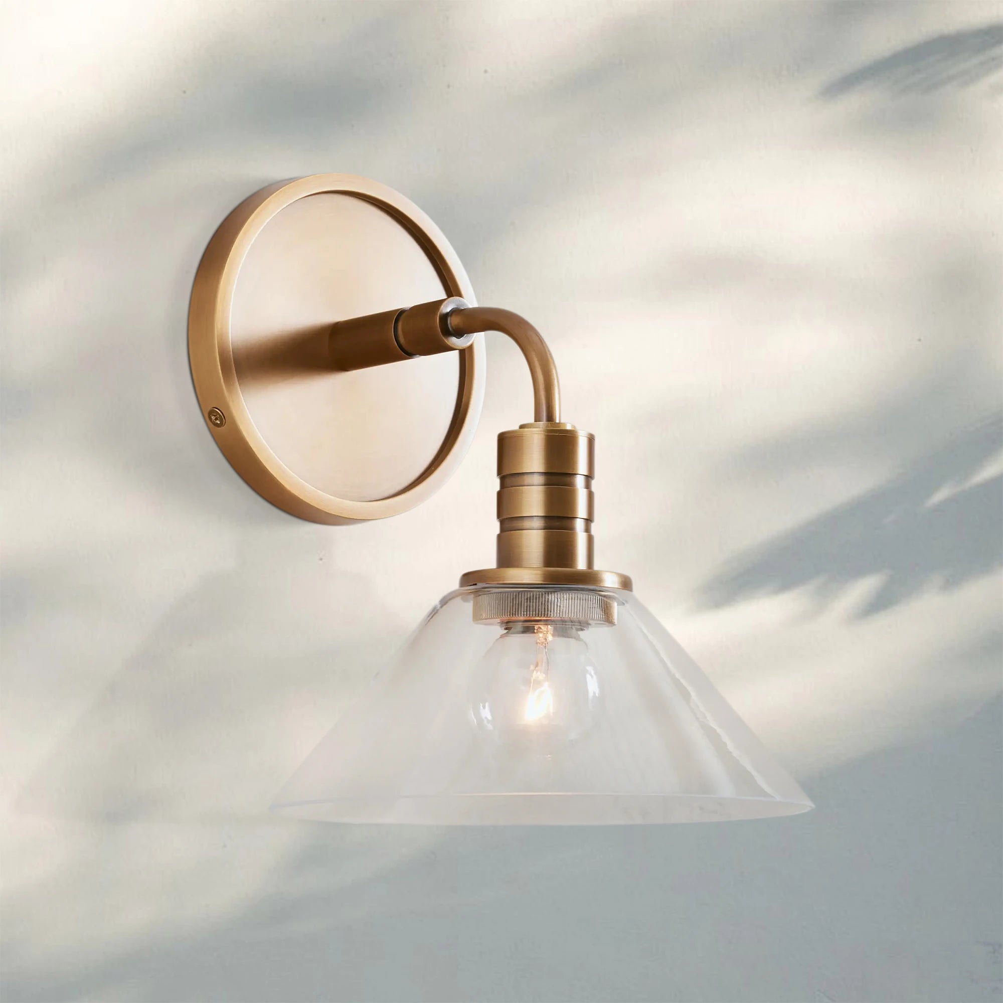 Theron Single Wall Sconce-Clear-
