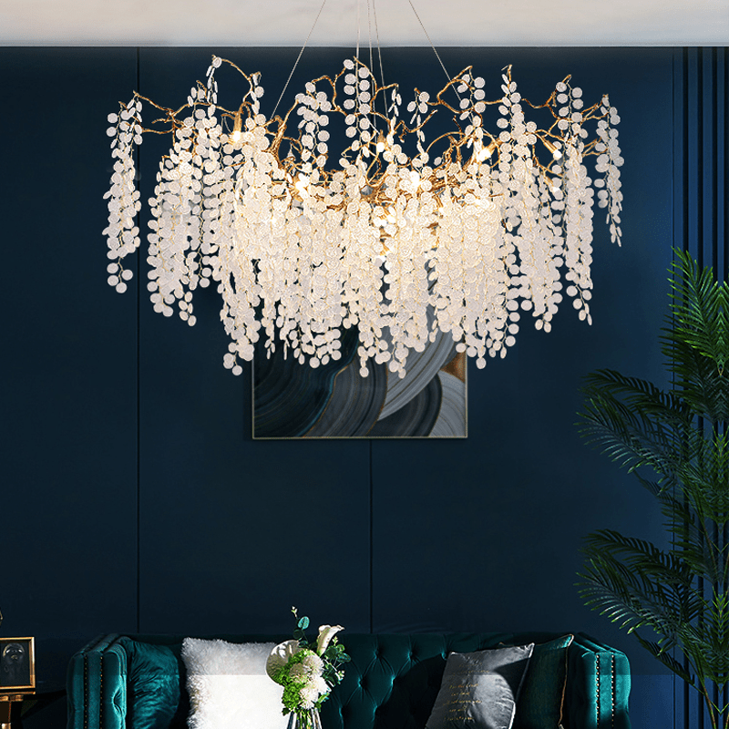 Thirza Branch Crystal Dining Room Chandelier - 59.06" LBlushlighting