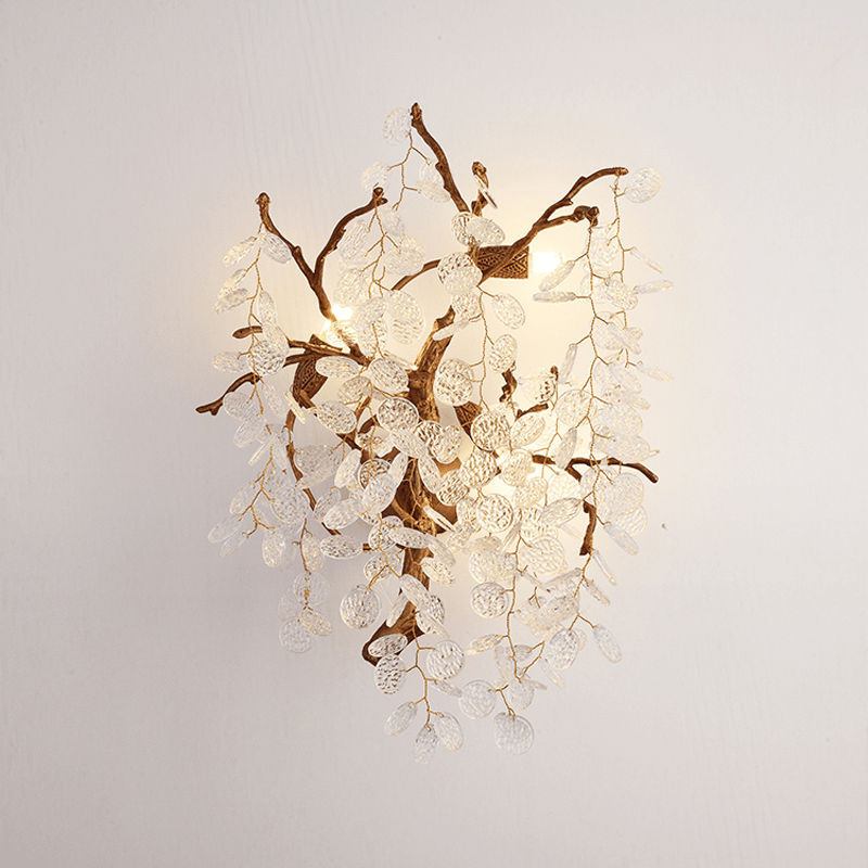 Thirza Branch Crystal Wall Sconce - Blushlighting