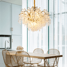 Thirza Brass Branch Crystal Chandelier - 23.62" diamBlushlighting