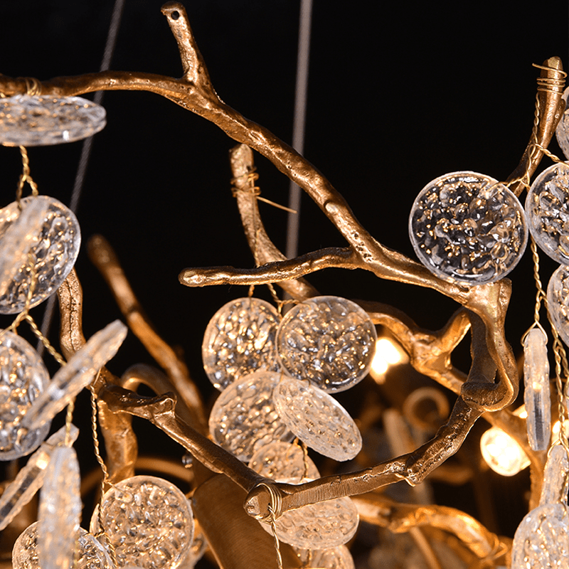 Thirza Tree Branch Crystal Chandelier - 23.62" diamBlushlighting
