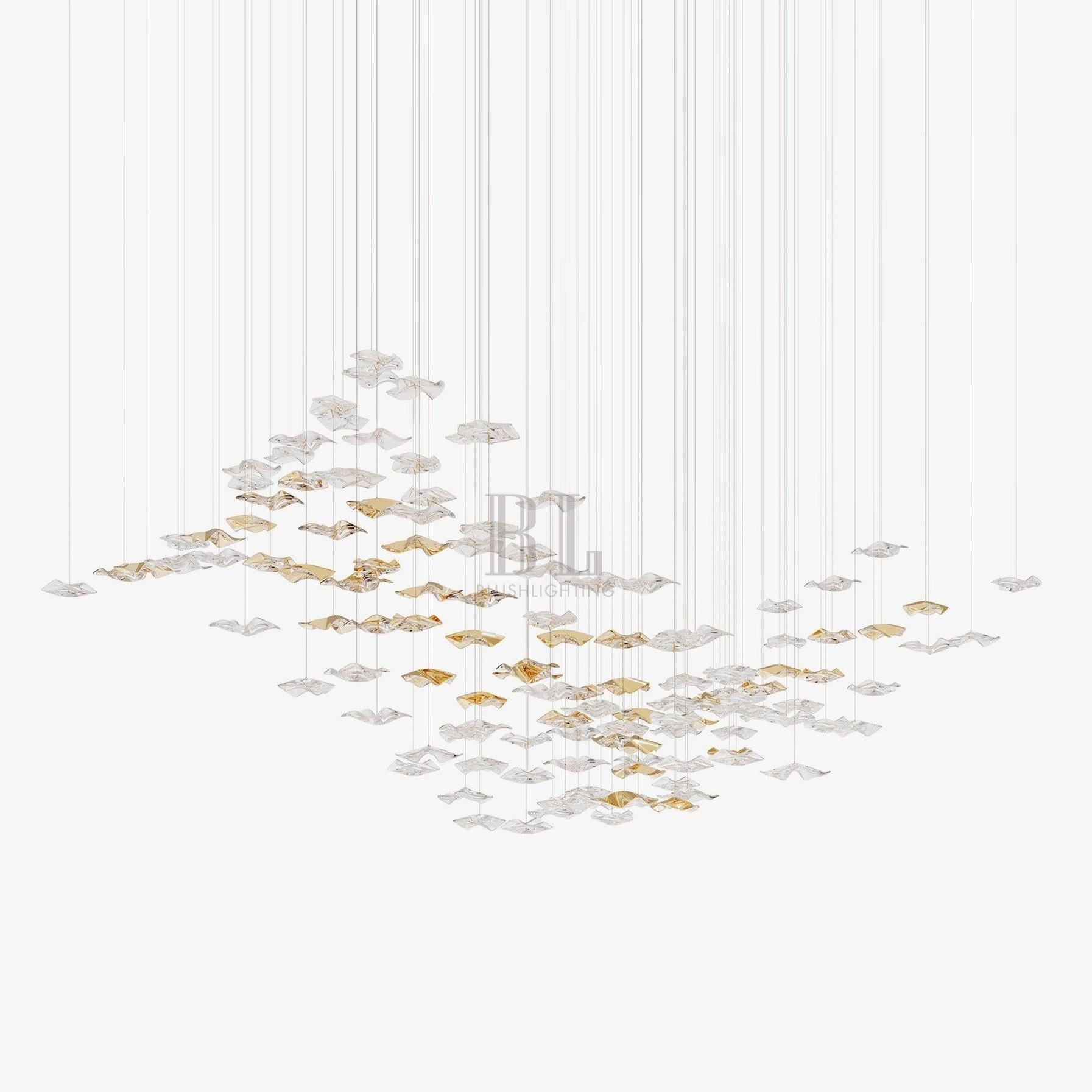 Tidal Art Glass Pendants (Without canopy)-Chandelier-Blushlighting-Blushlighting