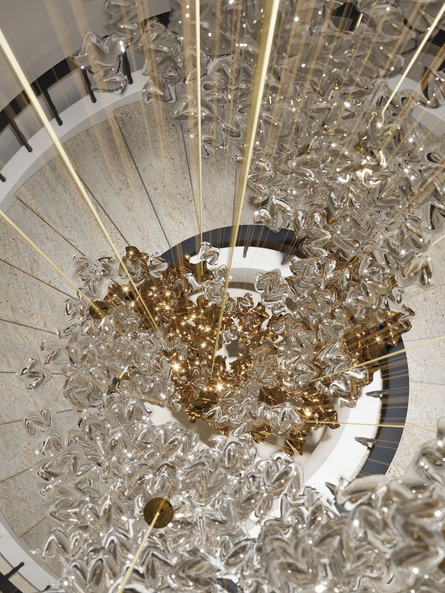 Tidal Art Glass Pendants (Without canopy)-Chandelier-Blushlighting-Blushlighting