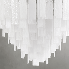 Tidelle Nickel Clear Glass Chandelier Large - Blushlighting