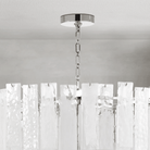 Tidelle Nickel Clear Glass Chandelier Large - Blushlighting