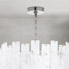 Tidelle Nickel Clear Glass Chandelier Small - Blushlighting