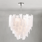 Tidelle Nickel Clear Glass Chandelier Small - Blushlighting