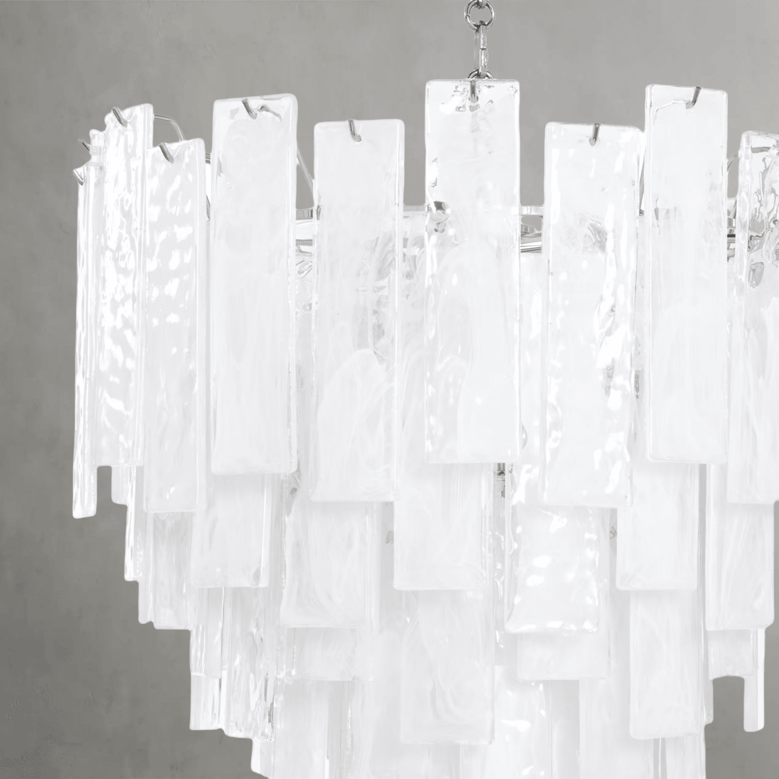 Tidelle Nickel Clear Glass Chandelier Small - Blushlighting