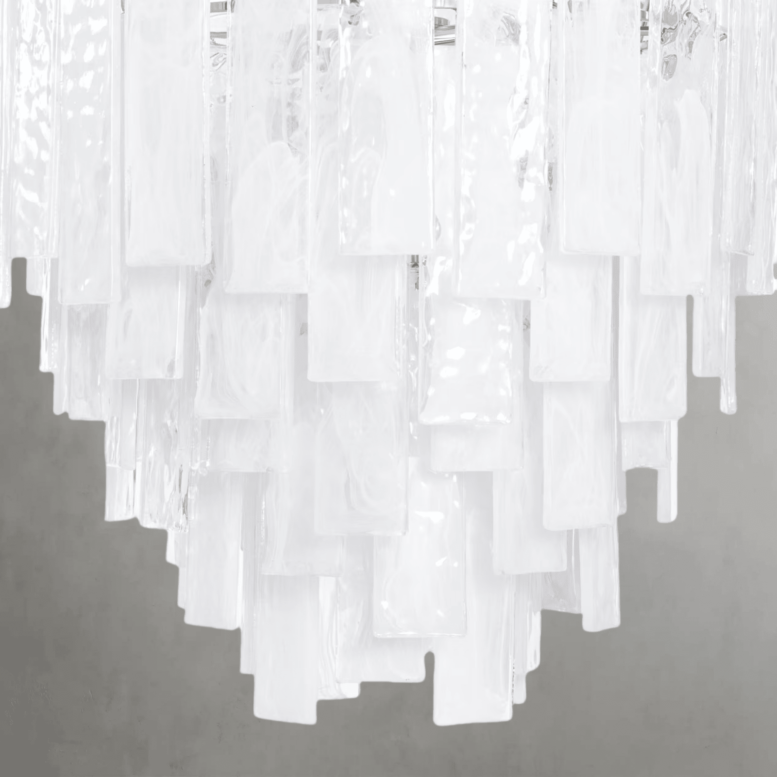 Tidelle Nickel Clear Glass Chandelier Small - Blushlighting