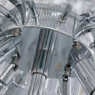 Tiered Crystal Chandelier - Ø47"×H110"ChromeBlushlighting
