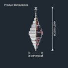 Tiered Crystal Chandelier - Ø28"×H65"ChromeBlushlighting