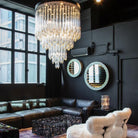 Tiffany Round Flushmount Pendant-Chandelier-Blushlighting-Blushlighting