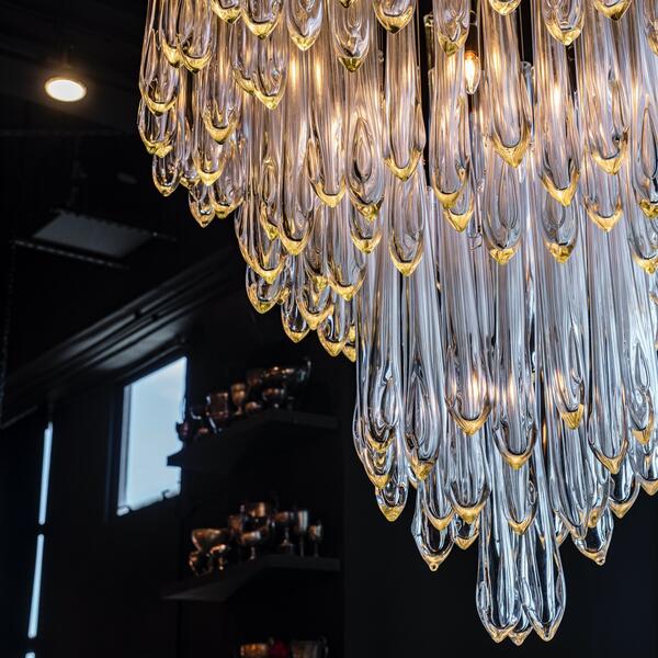 Tiffany Round Flushmount Pendant-Chandelier-Blushlighting-Blushlighting