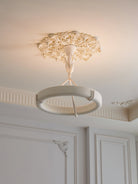 Tinsley Plaster Chandelier - D 60cm x H 60cm / ∅ 23.6″ x H 23.6″WhiteWarm WhiteBlushlighting