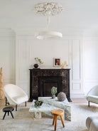 Tinsley Plaster Chandelier - D 60cm x H 60cm / ∅ 23.6″ x H 23.6″WhiteWarm WhiteBlushlighting