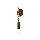 Toam Wall Lamp - D 5.9" x W 4.5" x H 18.9"White Marble & Antique BrassBlushlighting
