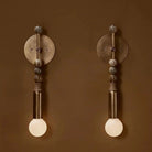 Toam Wall Lamp - D 5.9" x W 4.5" x H 18.9"Green Marble & Antique BrassBlushlighting