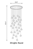Transparent Crystal Chandelier-Blushlighting-Blushlighting