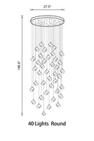 Transparent Crystal Chandelier-Blushlighting-Blushlighting