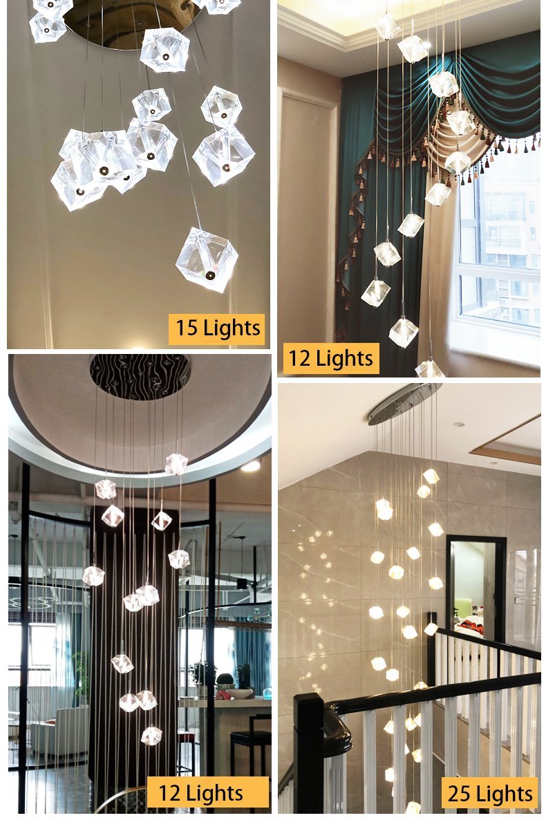 Transparent Crystal Chandelier-Blushlighting-Blushlighting