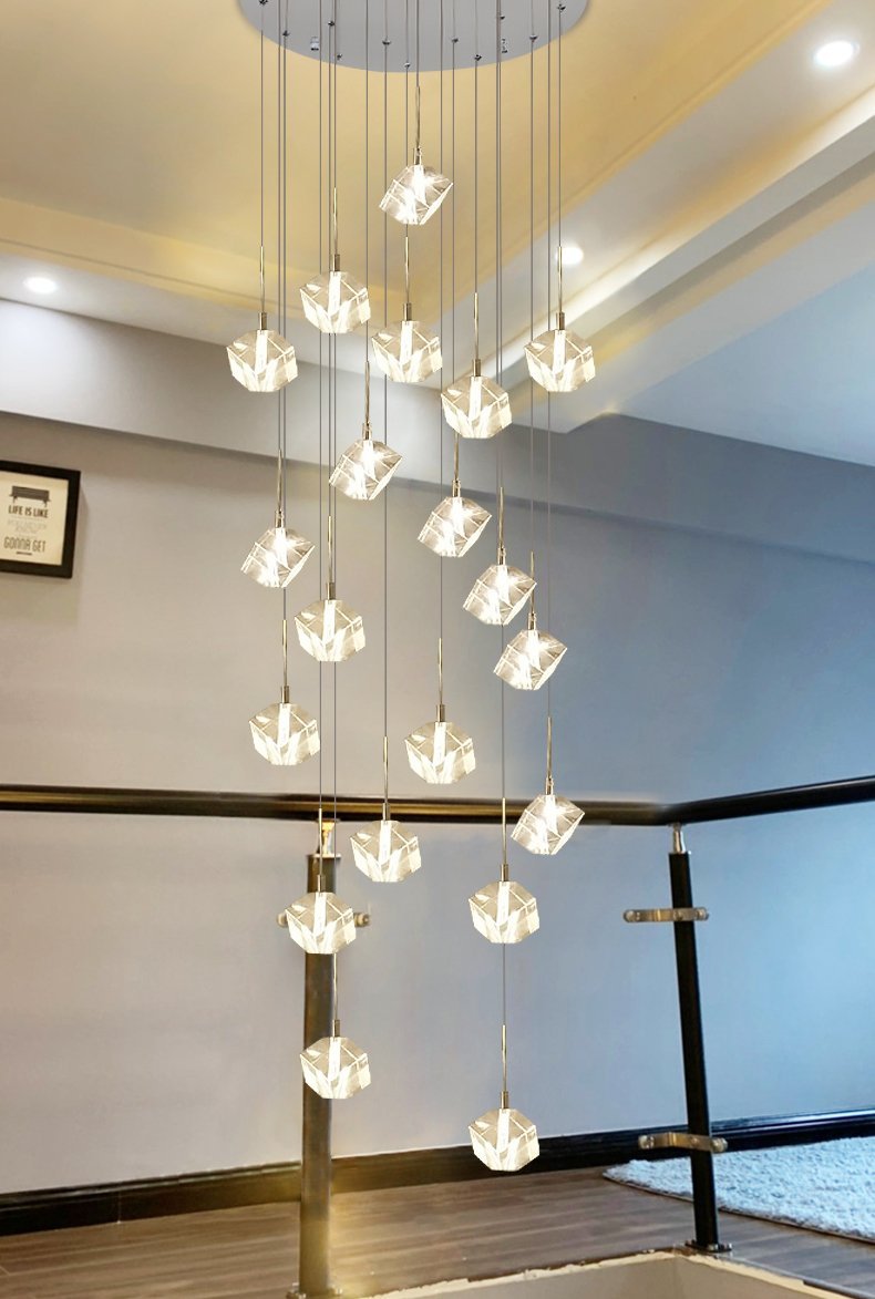 Transparent Crystal Chandelier-Blushlighting-Blushlighting