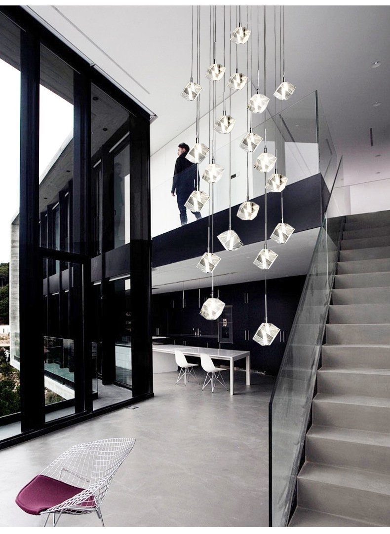 Transparent Crystal Chandelier-Blushlighting-Blushlighting