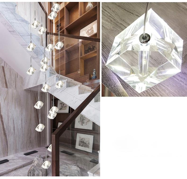 Transparent Crystal Chandelier-Blushlighting-Blushlighting