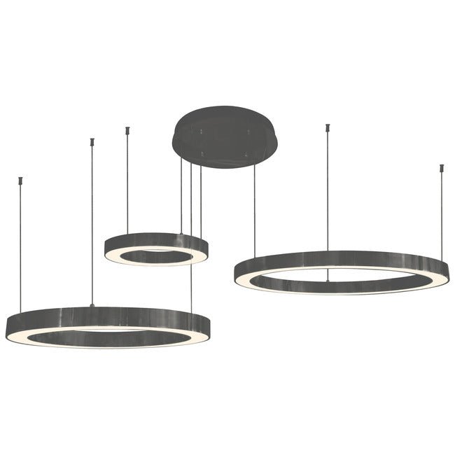 Travara Multi Light Chandelier - Polished Gunmetal59”Blushlighting