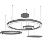 Travara Multi Light Chandelier - Polished Gunmetal59”Blushlighting