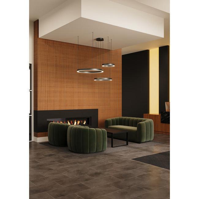 Travara Multi Light Chandelier - Polished Gunmetal59”Blushlighting